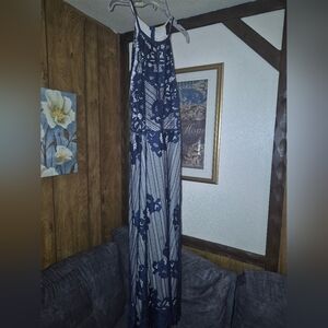 Chelsea & Violet Navy Lace Dress